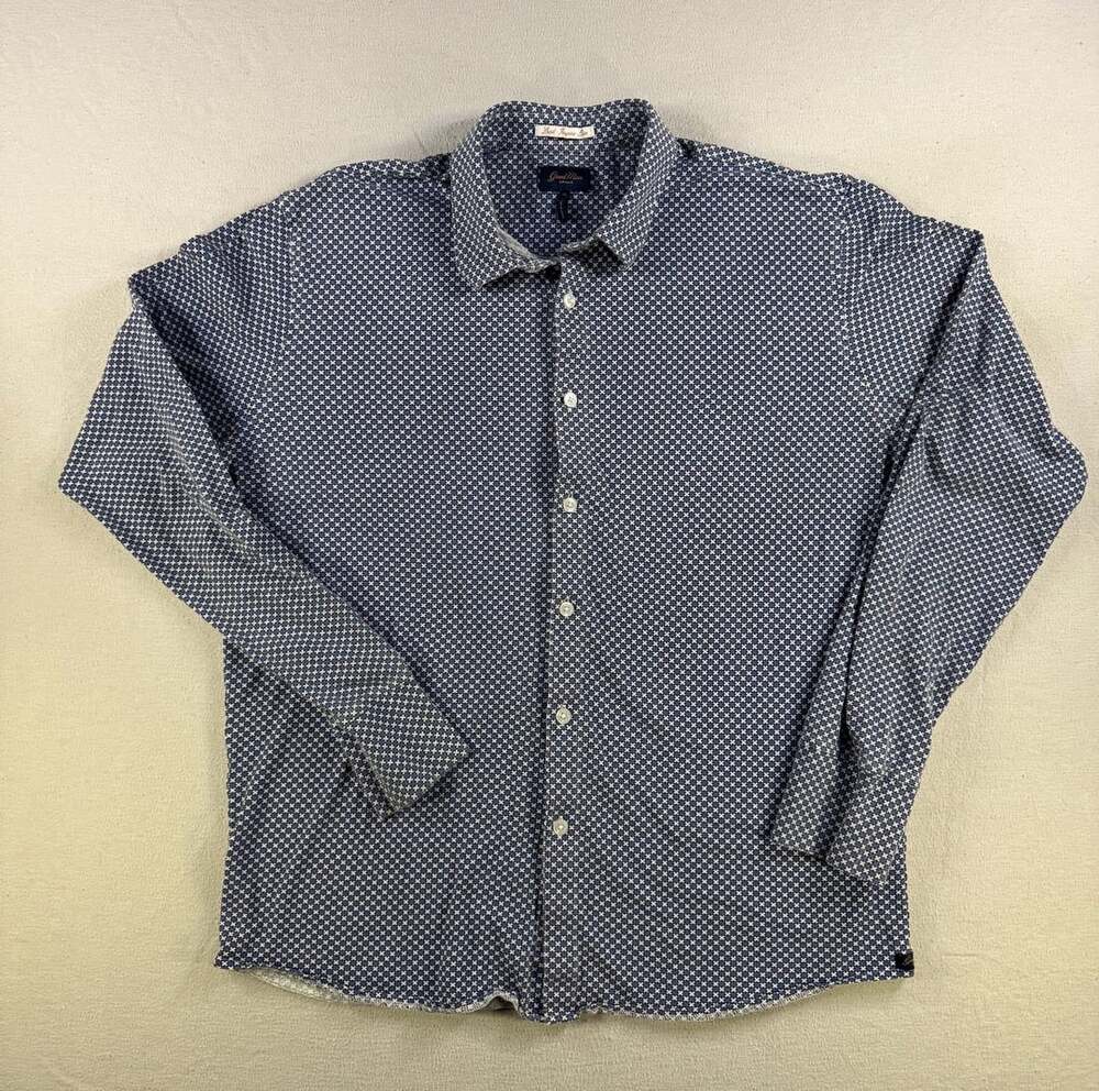 Good Man Brand Geometric Print Long Sleeve Button Down Shirt Size M